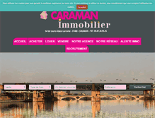 Tablet Screenshot of caraman-immobilier.com